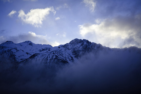 South Island Landscape Scenery, Canterbury, New Zealandの写真素材