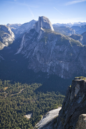 Half Dome in Yosemite National Park in CaliforniaÃ¢ï¿½ï¿½s Sierra Nevada mountainsの写真素材