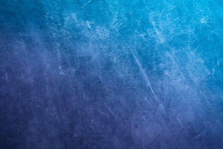 Rough grunge painted abstract blue art background