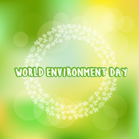 Vector Illustration EPS 10, hand drawn green leaf pattern for environment dayの写真素材