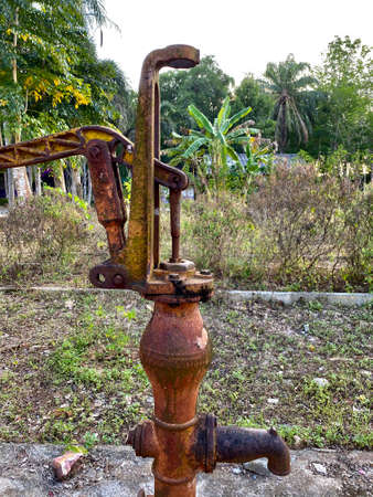 Antique Water Pump In Thailand.の写真素材