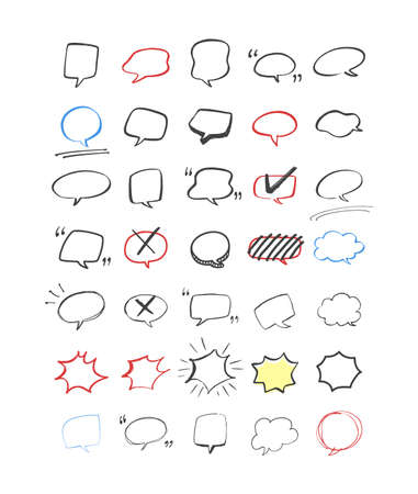 hand drawn style for concept design. Doodle illustration. Vector template for decorationのイラスト素材