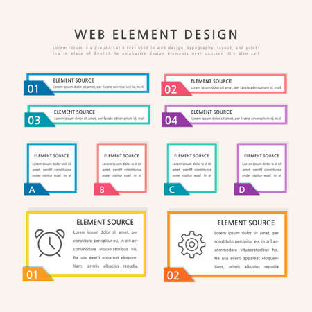Infographics design template with place for your text. Vector illustrationのイラスト素材