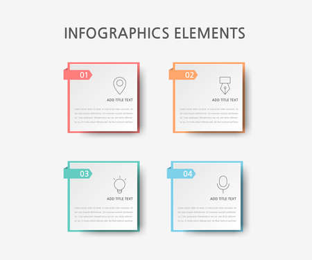 Presentation business infographics template. Vector illustration.のイラスト素材