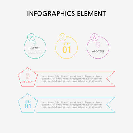 Presentation business infographics template. Vector illustration.のイラスト素材