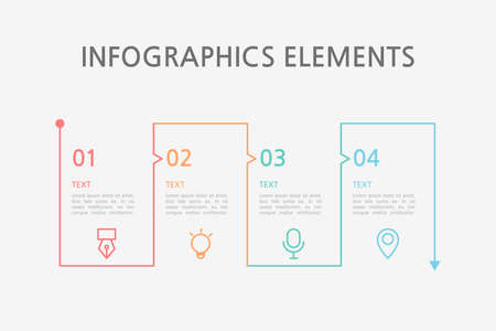 Presentation business infographics template. Vector illustration.のイラスト素材