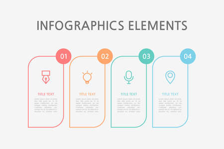 Presentation business infographics template. Vector illustration.のイラスト素材