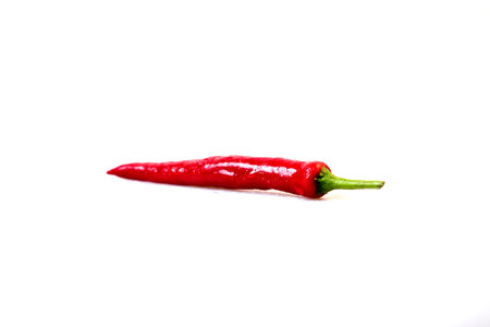 fresh chili on white background