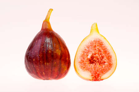 fresh and delicious fruit isolated on white backgroundの写真素材