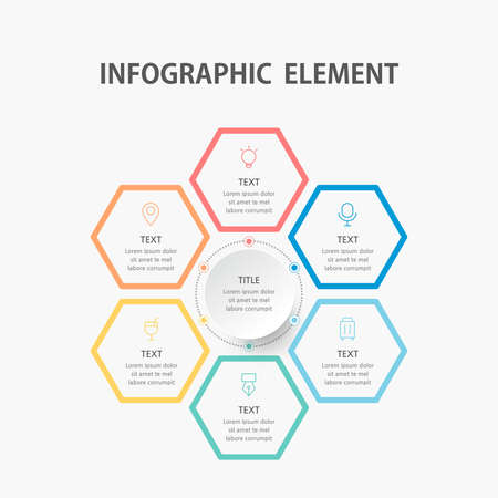 Presentation business infographic template. Vector illustration.のイラスト素材