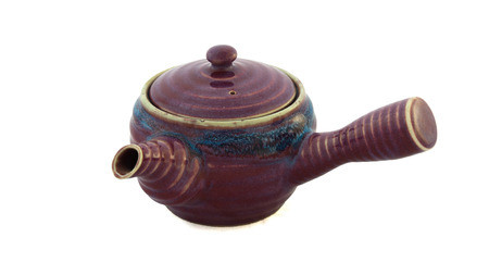 Tea pot on isolate white backgroundの写真素材