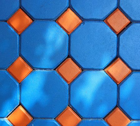 colorful bricks floor background