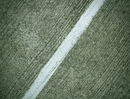 white line on old concrete floor