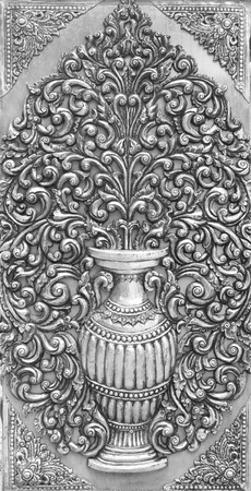 The art and pattern of carving silverware.の写真素材
