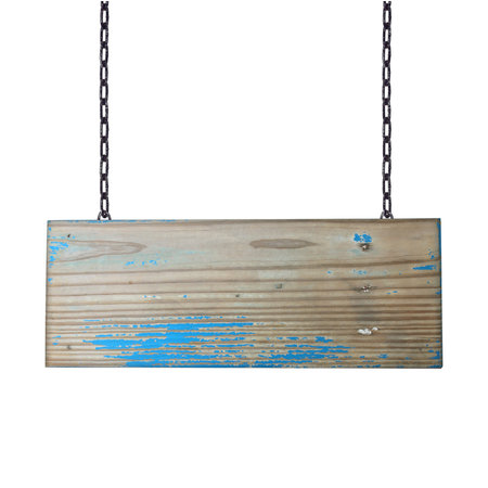 wooden sign on white backgroundの写真素材