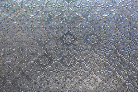 selective focus of stained glass windowの写真素材