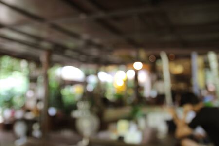 Blur coffee shop or restaurant and cafe background.の写真素材