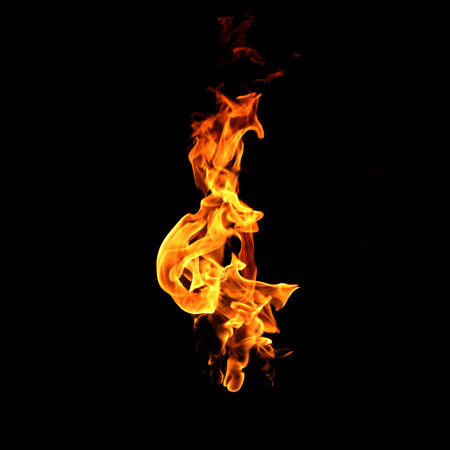 Fire frame on a black background