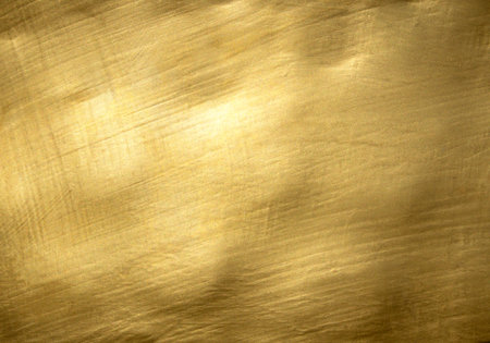 Shiny yellow leaf gold foil texture background