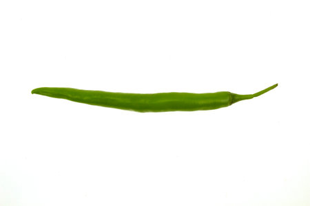 chili peppers on a white backgroundの写真素材