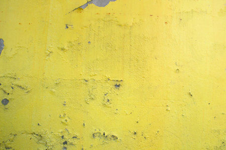 Old wall background with decay and peeling paintの写真素材