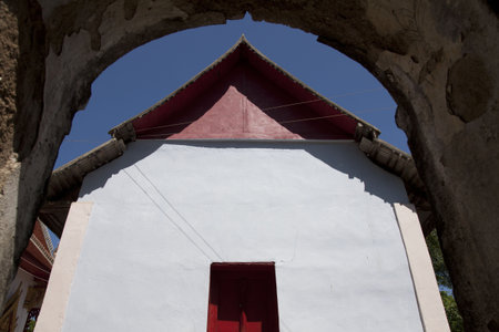  temple in lopburiの写真素材
