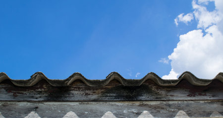 Roof with Skyの写真素材