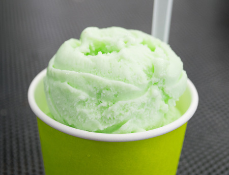 cup of ice creamの写真素材