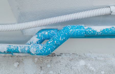 blue pipeの写真素材