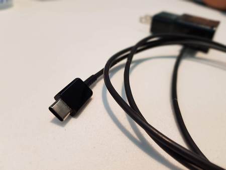 black usb chargerの写真素材