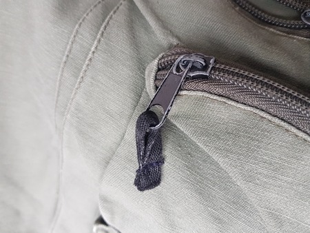 black zipper pantsの写真素材