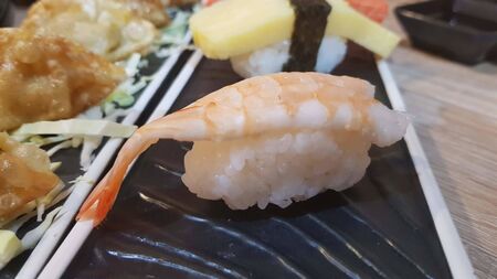 shrimp sushi japan foodの写真素材