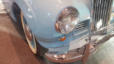 ancient private car front light
