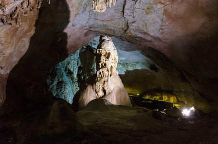 Stalactite in the cave as a Ghostの写真素材