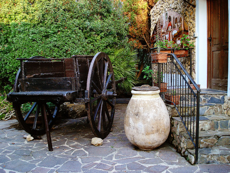 landscaping in country style                        の写真素材