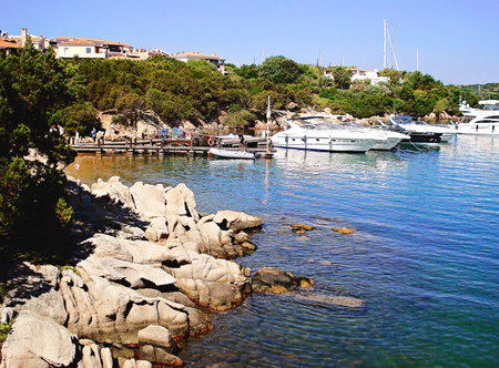   harbour Porto Cervo stones  のeditorial素材