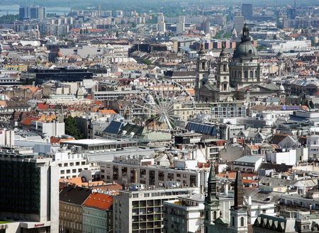 Historical architecture of Budapest, capital of Hungary.のeditorial素材