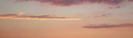 Beautiful sky and clouds at sunset background.の写真素材