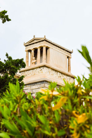 Athens, Greece - July 16, 2017: First Cemetery of Athens. Grave of Heinrich Schliemann, German businessman and archaeologist.のeditorial素材