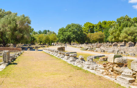 Ruins of ancient Olympia.の写真素材