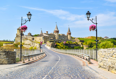 The old castle in Kamianets-Podilskyi. Ukraine.のeditorial素材