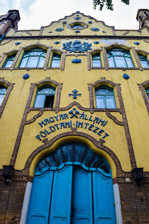 Budapest, Hungary - July 4, 2018: The Hungarian Geological Institute Building.のeditorial素材