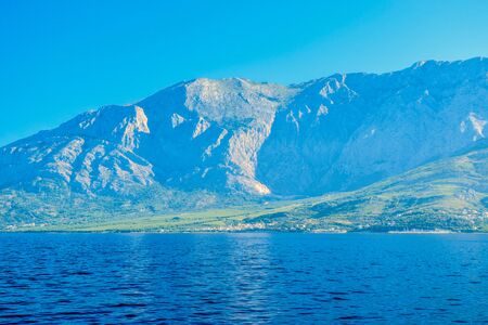 Coast of Makarska Riviera, Croatia.の写真素材