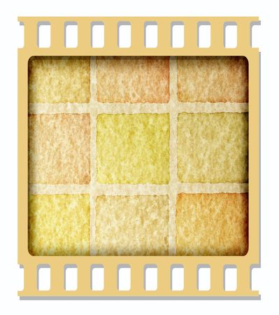 Old 35 mm movie Film reel,2D digital artの写真素材