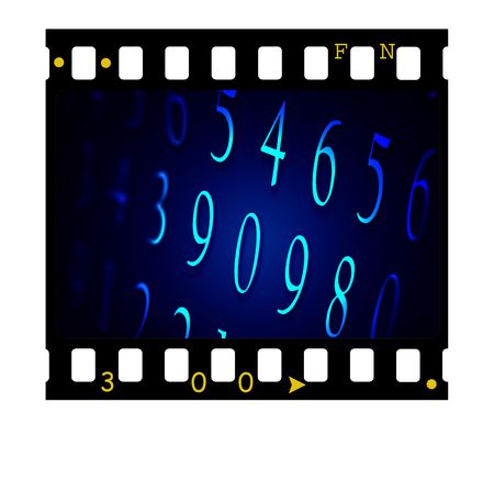 35mm Film frames,2D artの写真素材
