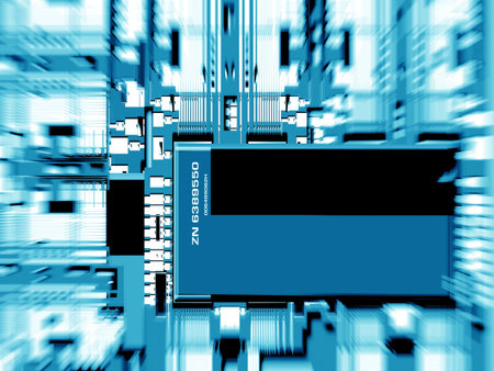Electronic circuit board,2D digital art