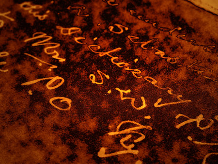 vintage handwritingの写真素材