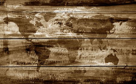 Vintage world map,2D artの写真素材