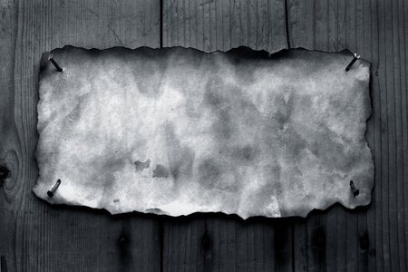 Old paper with burned edges for background