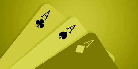 Four aces on color backgroundの写真素材